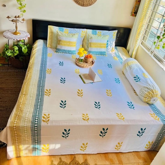 Paisley Green and Blue Bedding Set - Picture 5 of 8